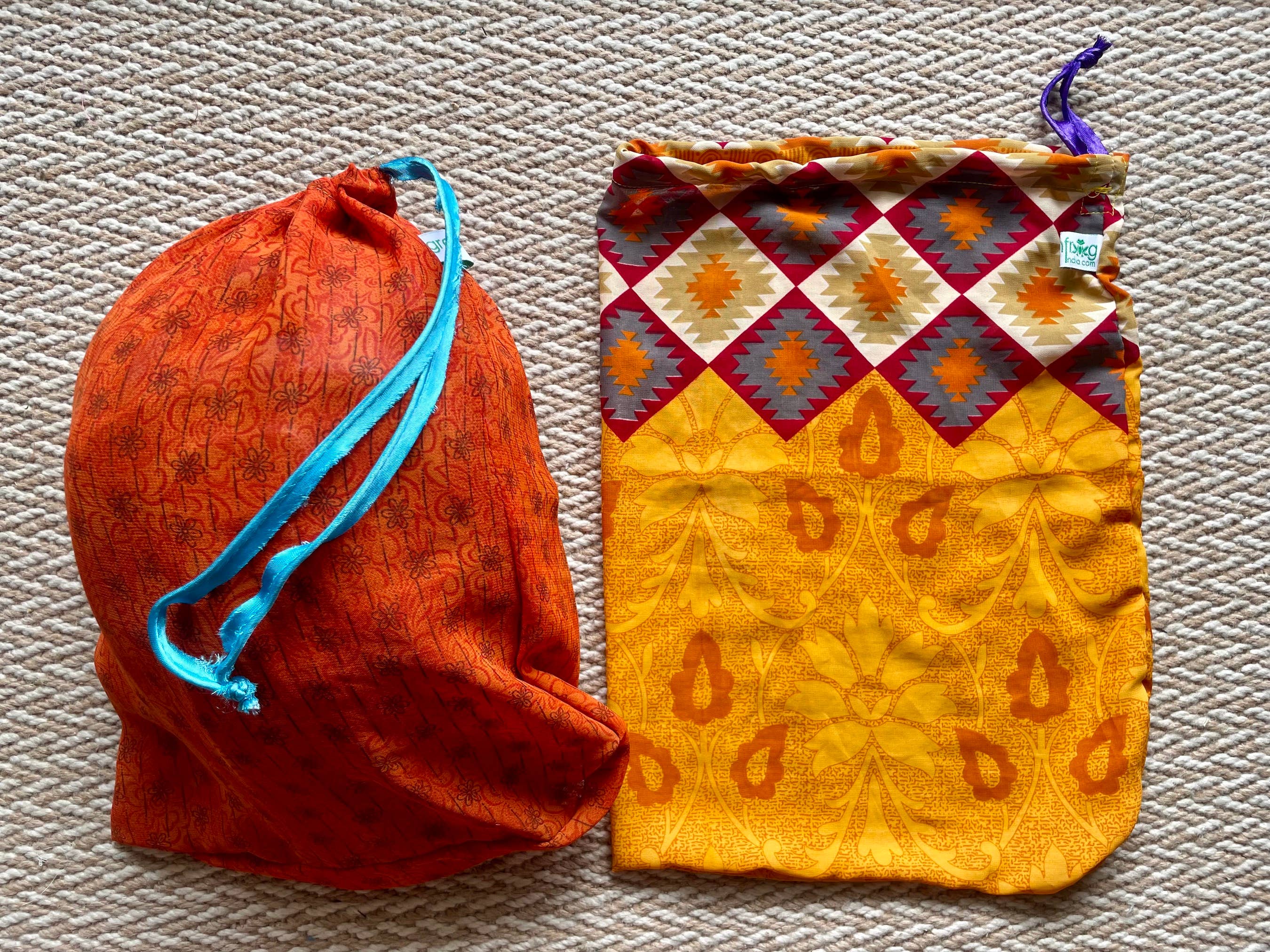 Green Frog India - Wholesale Gift Bag - Upcycled Sari Gift Bags and  Zero Waste Present Wraps9