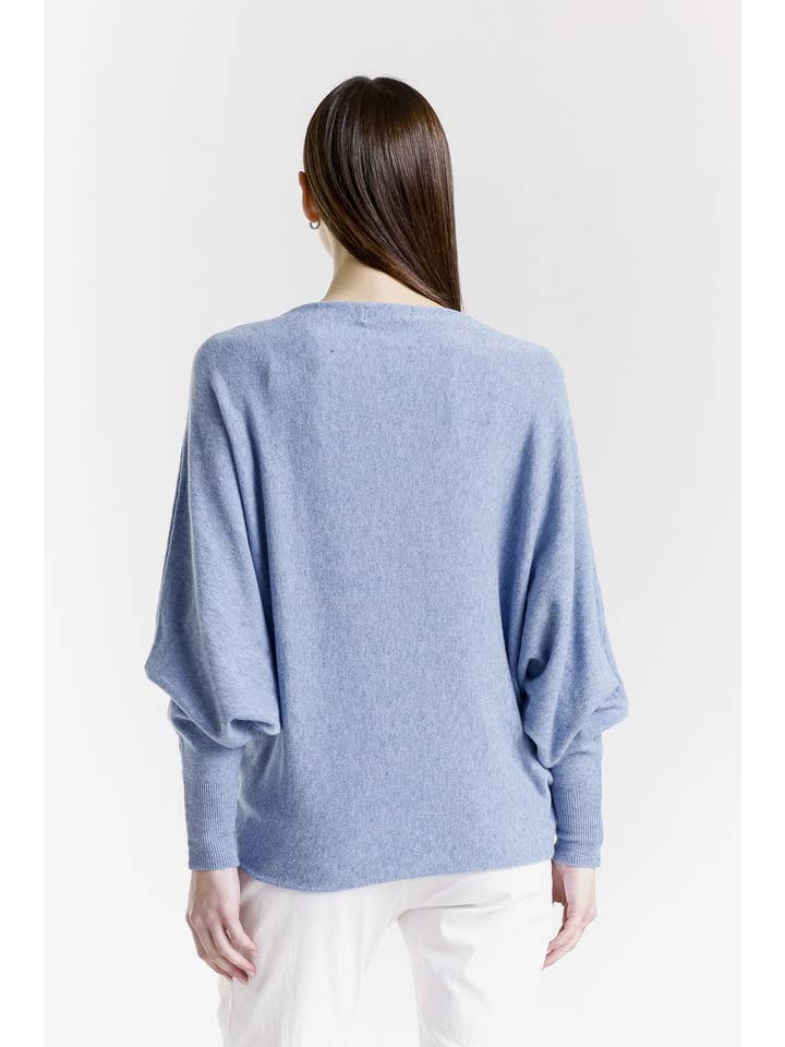 TINA Stephens Italy/Tees By Tina – Großhandel Strickpullover – Damen – Mylah Seriously Weicher Fledermaus-Pullover (BLS413)74