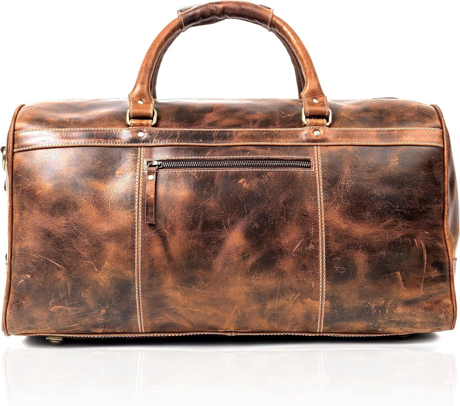 Tuzech Leather – wholesale Duffelväskor – Unisex – Tuzech stor läderväska 20-tums duffel för resor, träningsväska och handbagage – unisex11