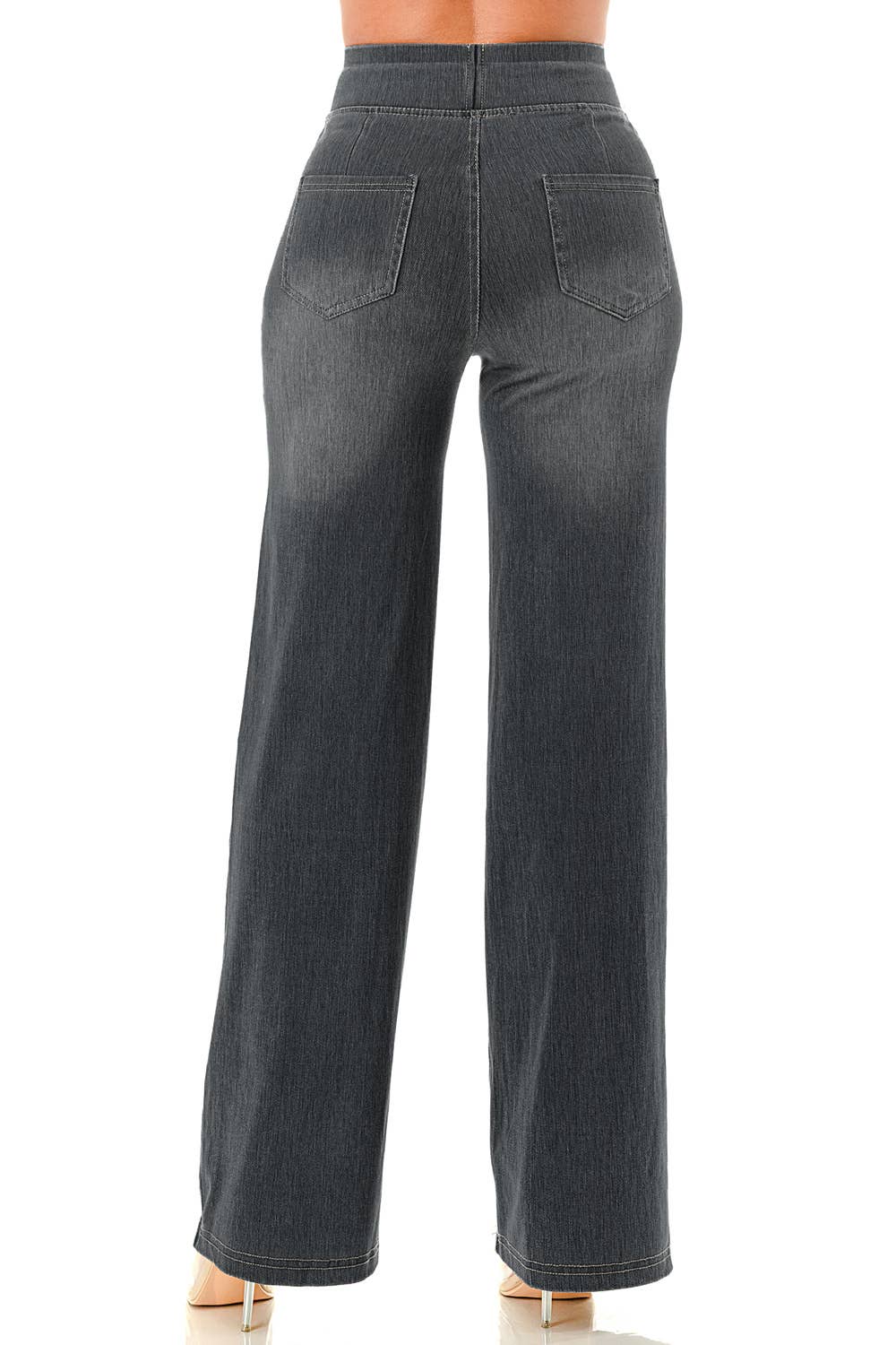 Color 5 – wholesale Jeans - Dam – Ultramjuka lätta utsvängda baggy jeans med resårmidja2