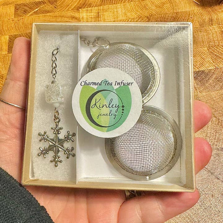 Kinley Jewelry - Wholesale Tea Strainer/Infuser - Tea Infuser Winter Snow Charmed Kitchen or Holiday Gift 2