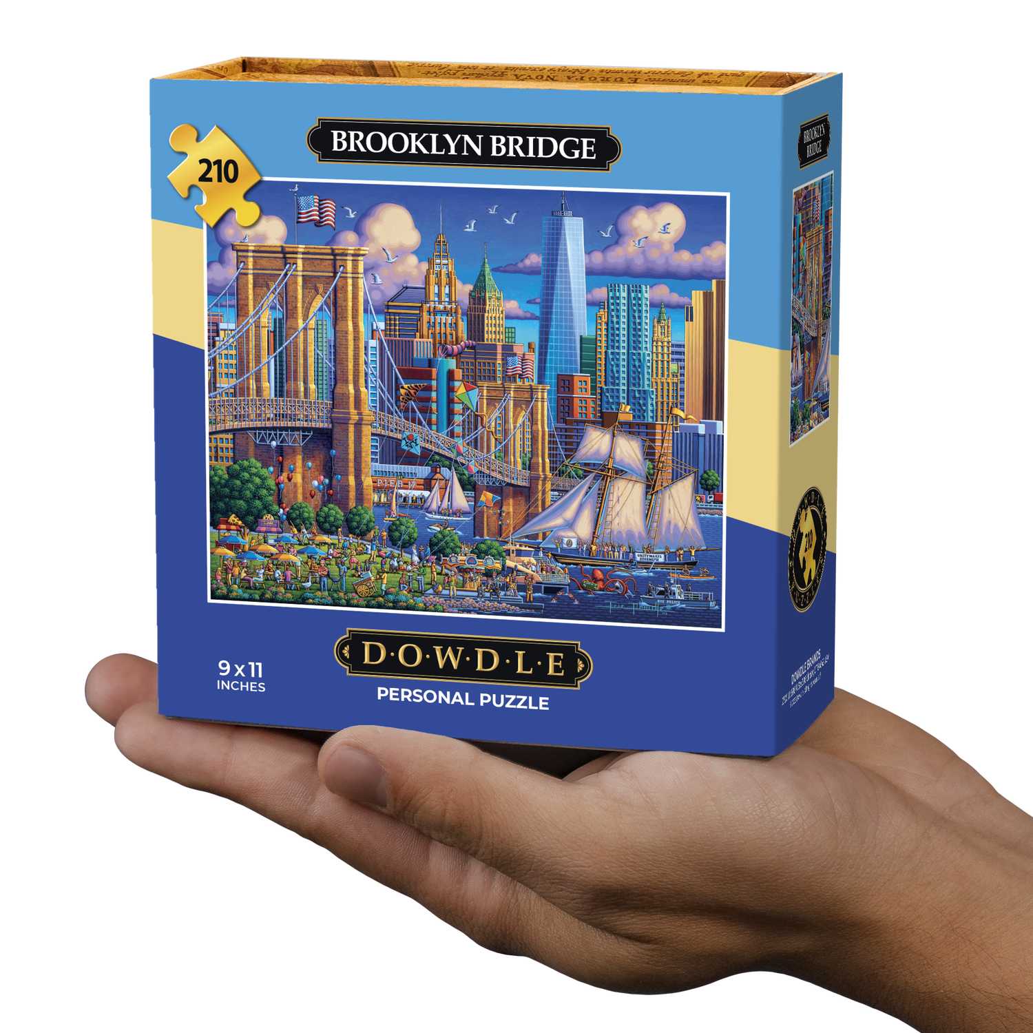 Boardwalk Puzzle Company - Wholesale Puzzle - Adult - Brooklyn Bridge - Personal Puzzle - 210 Piece0