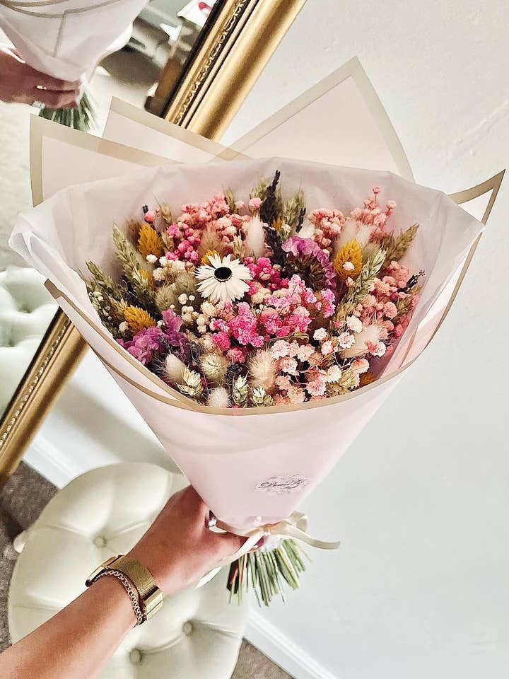Scented Summer Bouquet / Dried Flowers/ Dried Flower Bouquet/ Gifts For Her / Bridal Bouquet / Wedding bouquet / Dried flower arrangement for wholesale by DemiVi Style