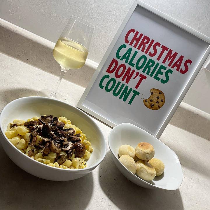 Christmas Calories Don't Count 2021 Winter Christmas Seasonal Wall Home Decor Print for wholesale by WinsterCreations™