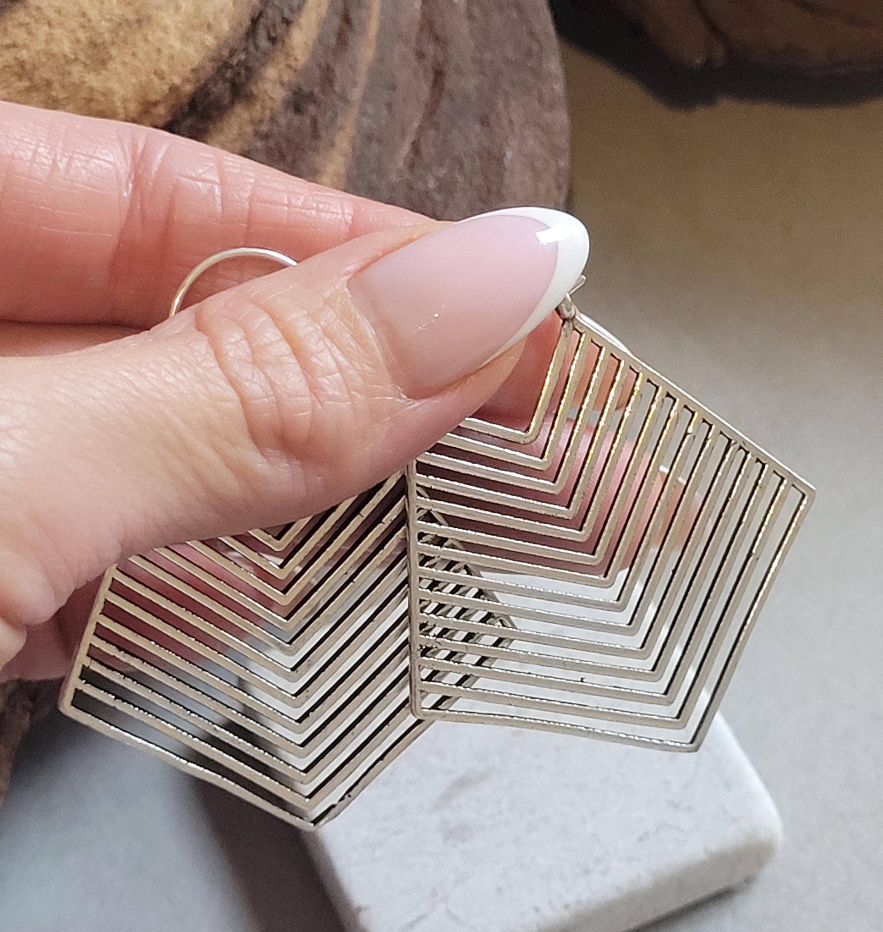 Laboheme – wholesale Dangle earrings – Silver detailed earrings / Art deco style / Aztex jewellery / Gift / Silver earrings / Tribal style / Bohemian jewellery3