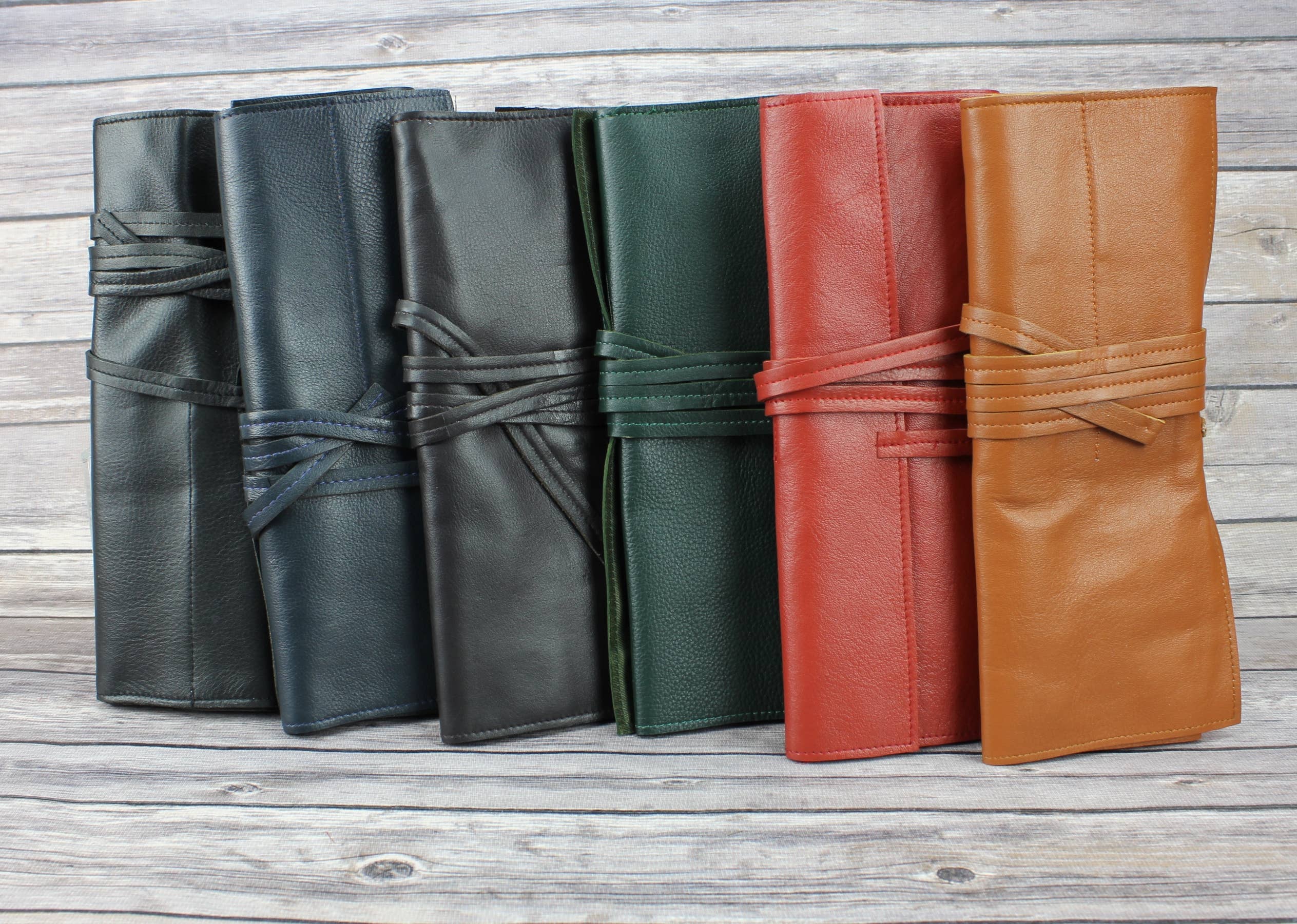 Leather Impressions Inc - Wholesale Cord Holder - Leather Roll up Cord Keeper Wrap Around Tech Case8