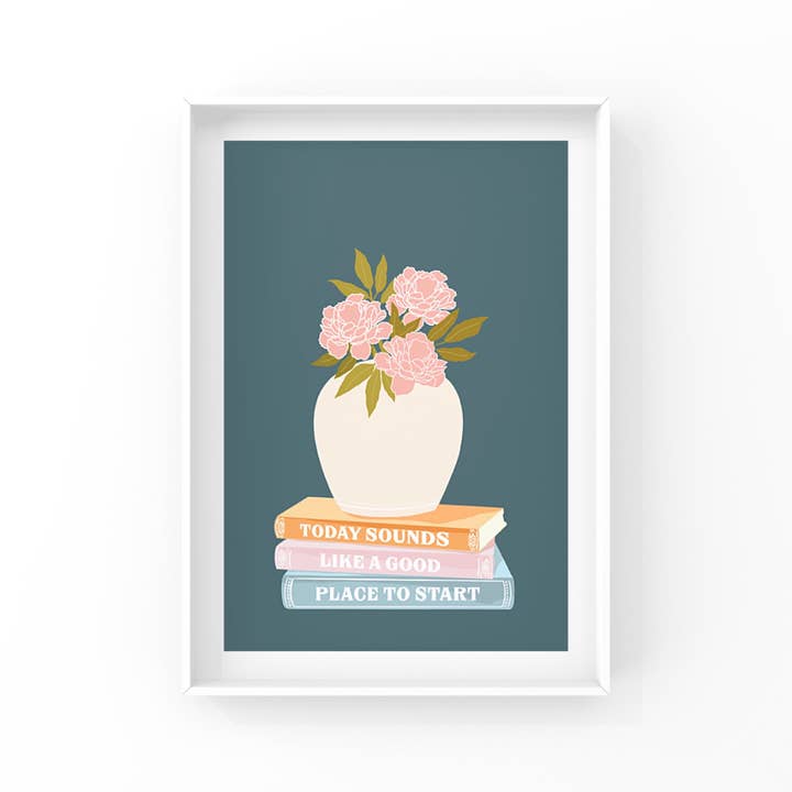 Good Place to Start | Motivational Art Print for wholesale by Lauren Felice
