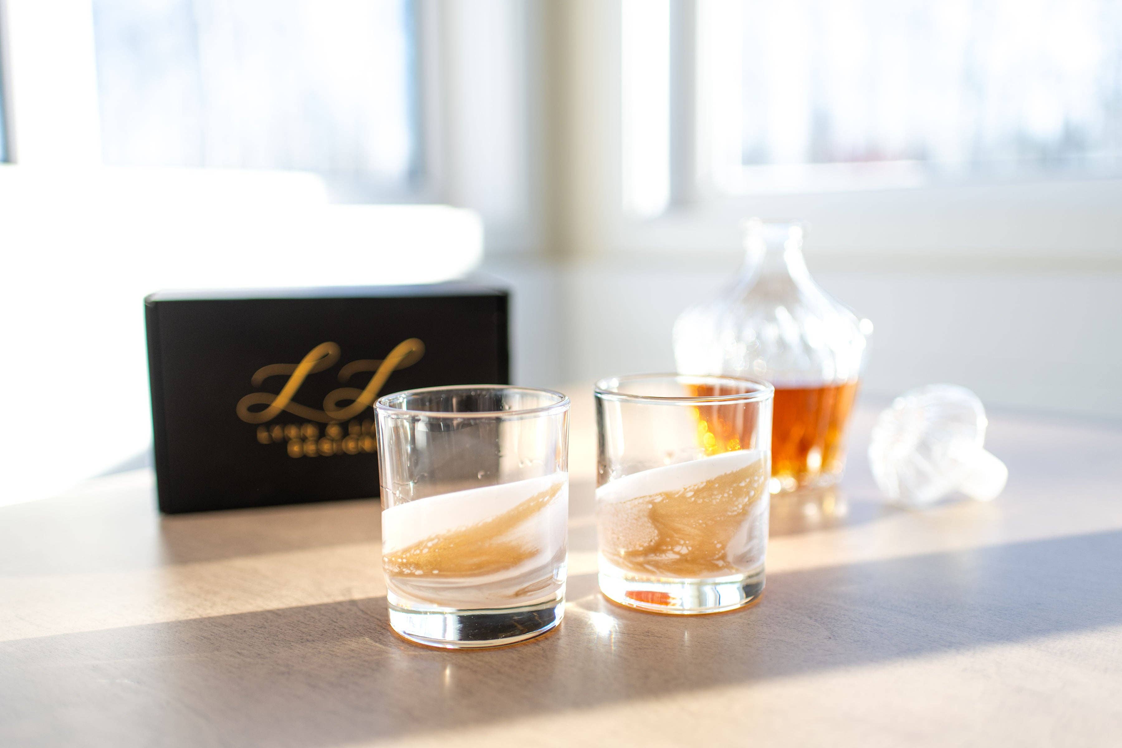 Lynn & Liana Designs - Wholesale Cocktail/Liquor Glass - NEW!!! Resin Coated Old Fashioned Whisky Glasses -NO TARIFFS28