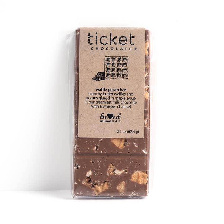 Ticket Chocolate - Wholesale Chocolate Bar - Artisan Beloved Chocolate Bars
