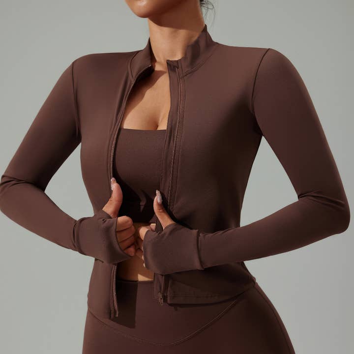 Sodalemon - Wholesale Activewear set – Women′s - 3-Piece Set Jacket Sports Bra Leggings14