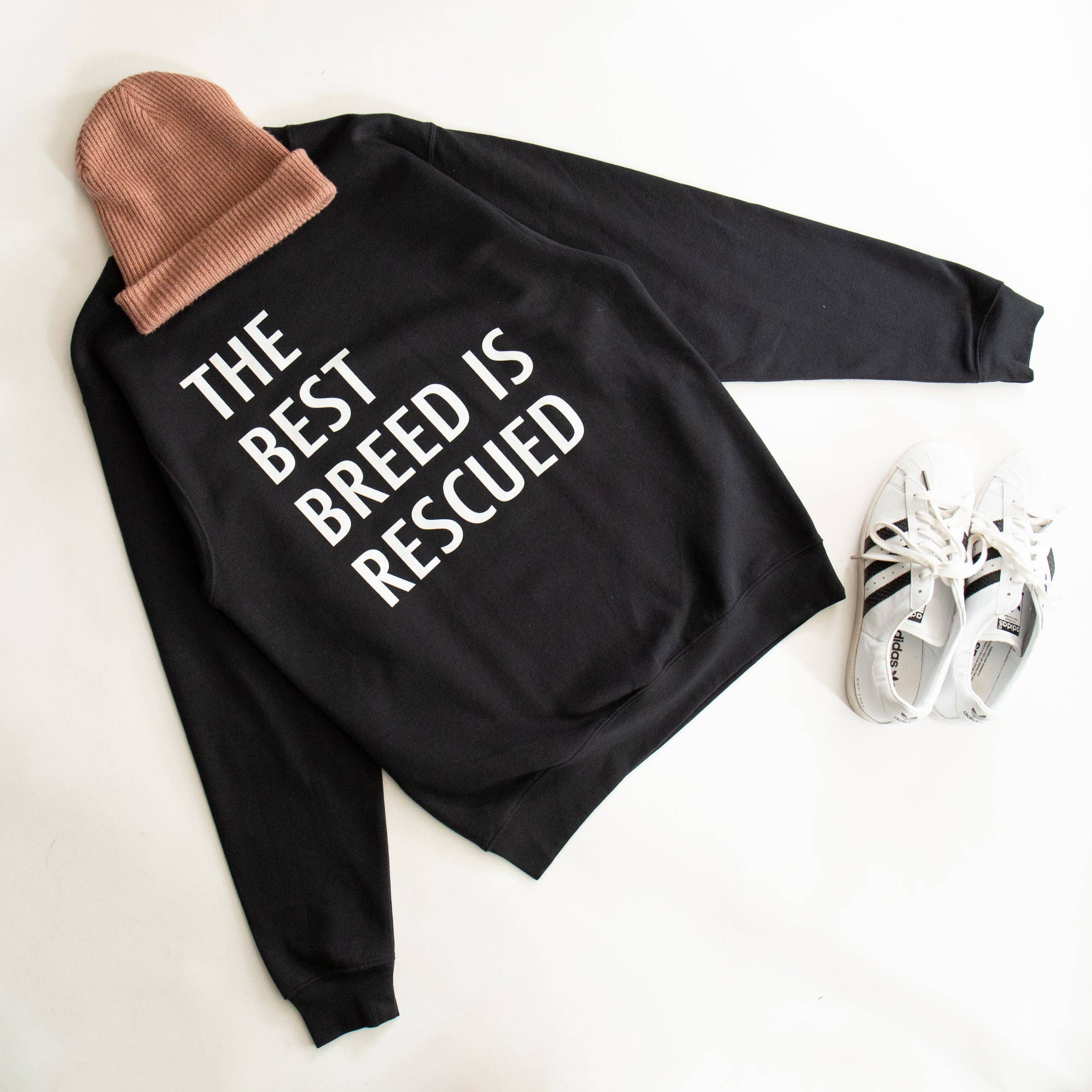 Take it 'N' Leave it - Wholesale Graphic Sweatshirt - Unisex - The Best Breed is Rescued3