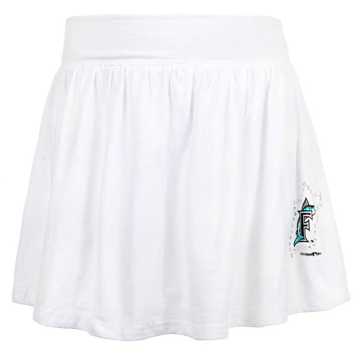 Falda-pantalón con pedrería para niños pequeños - Florida Marlins para venta al por mayor de Official Store