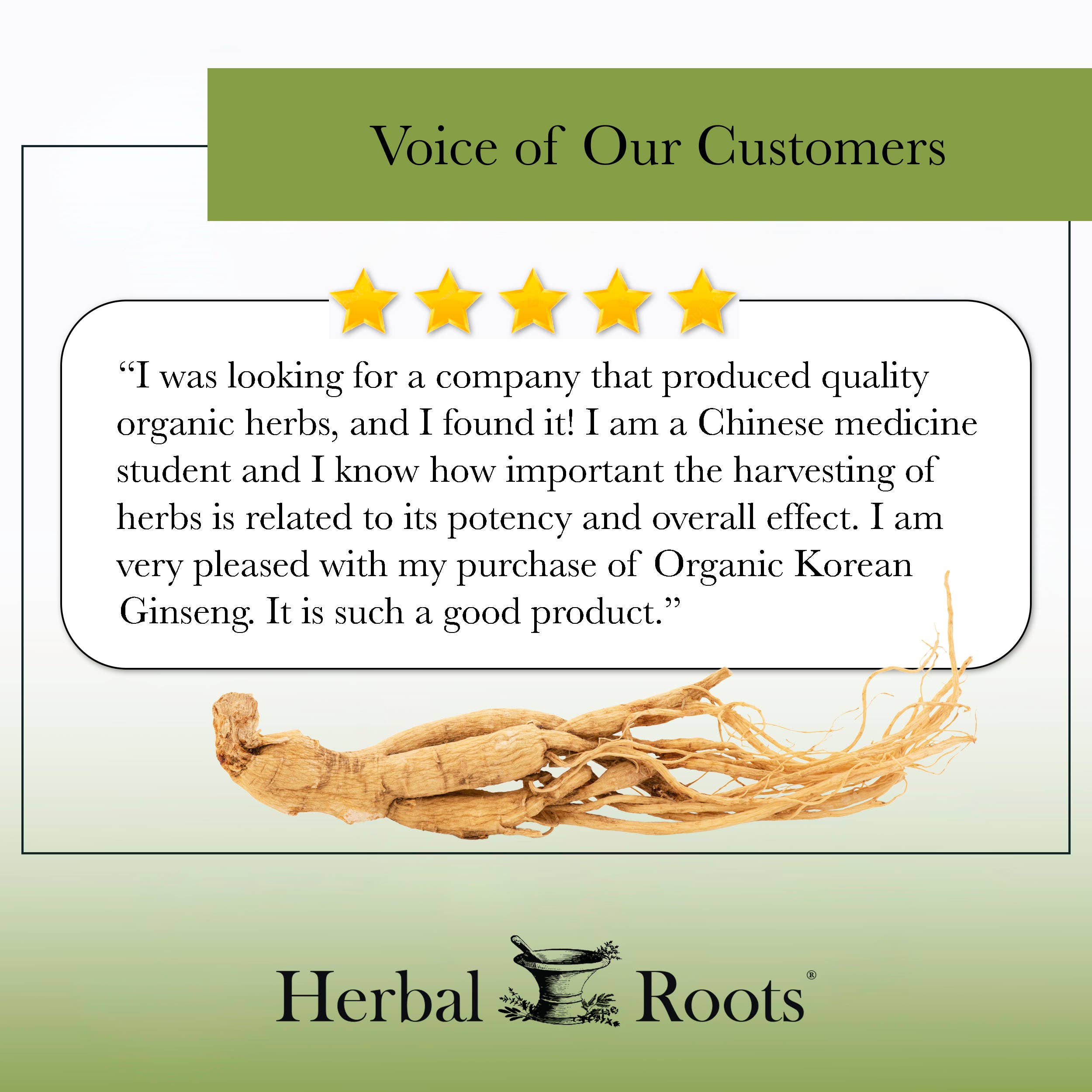Herbal Roots - Wholesale Oral Supplement/Vitamin - Herbal Roots Organic Korean Ginseng Root Capsules5