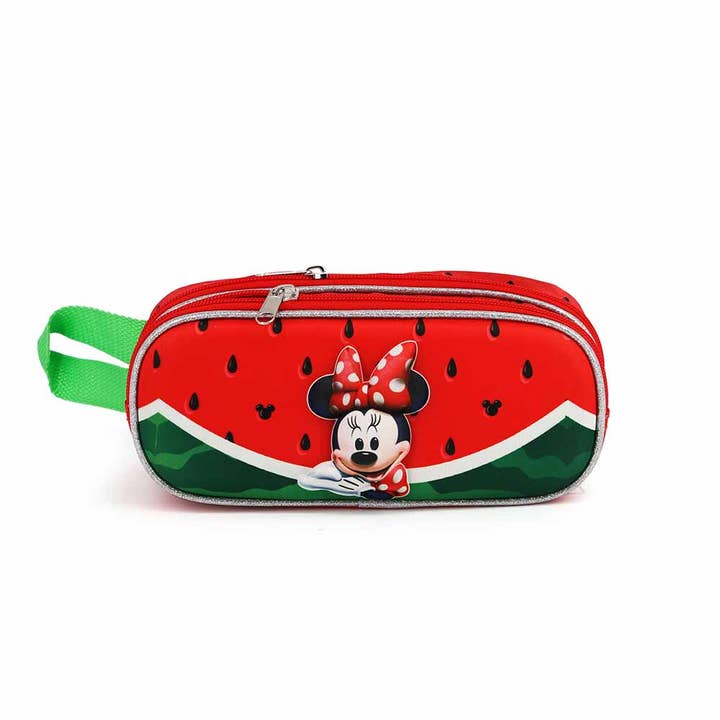 Minnie Maus Watermelon-3D Doppelfedermäppchen für den Großhandel von KARACTERMANIA
