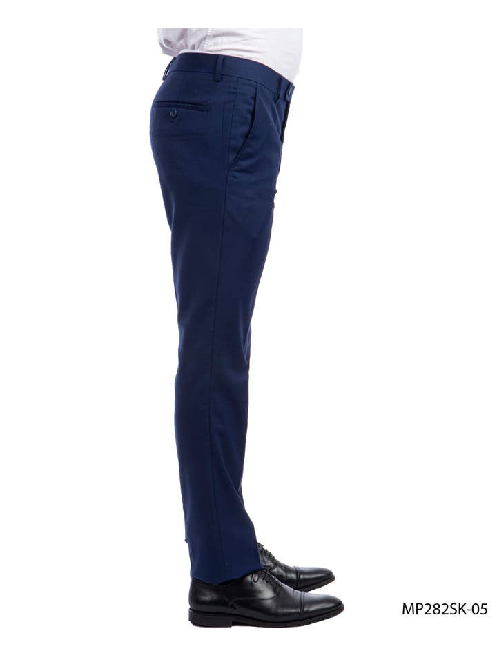 Mens Dress Pants Skinny Fit Unhemmed, Mens Trousers Indigo for wholesale on Faire