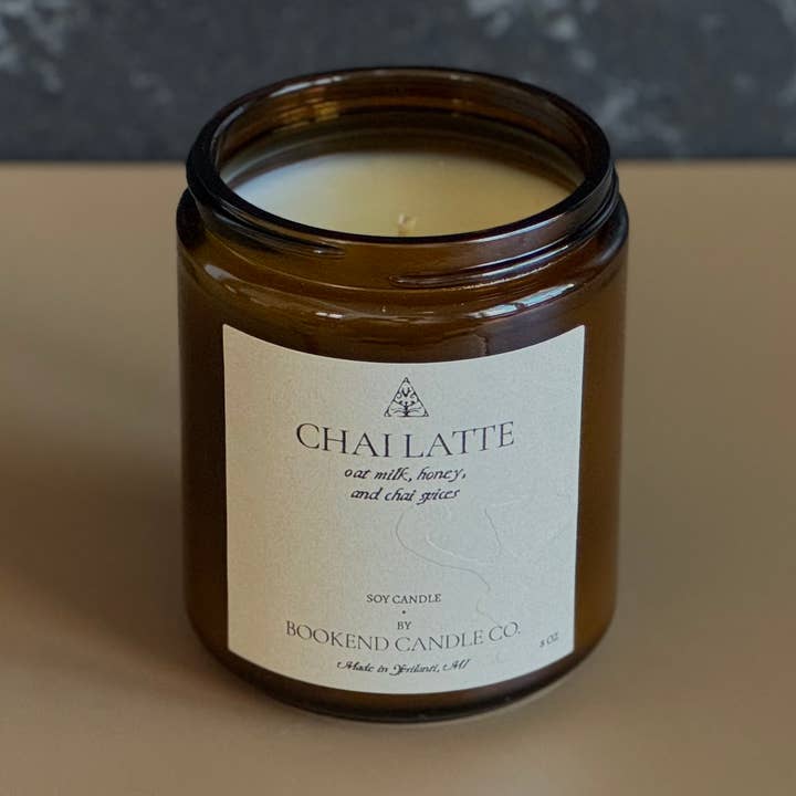 Soy Candle - Chai Latte for wholesale by Bookend Candle Co.