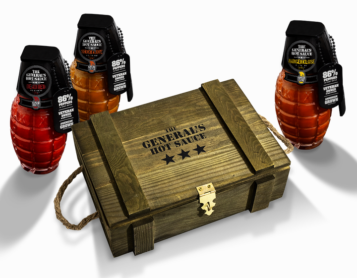 The General's Hot Sauce - Wholesale Gift Box - 3-Star Gift Box - The General's Hot Sauce2