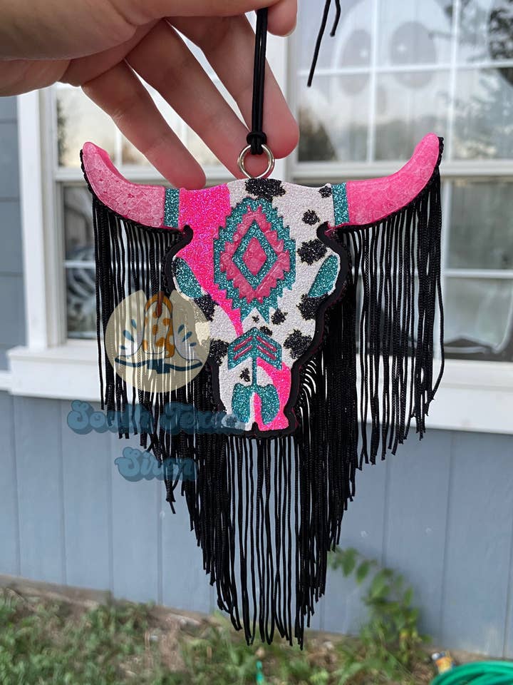 Bull Skull Air Freshener for wholesale by South Texas Siren