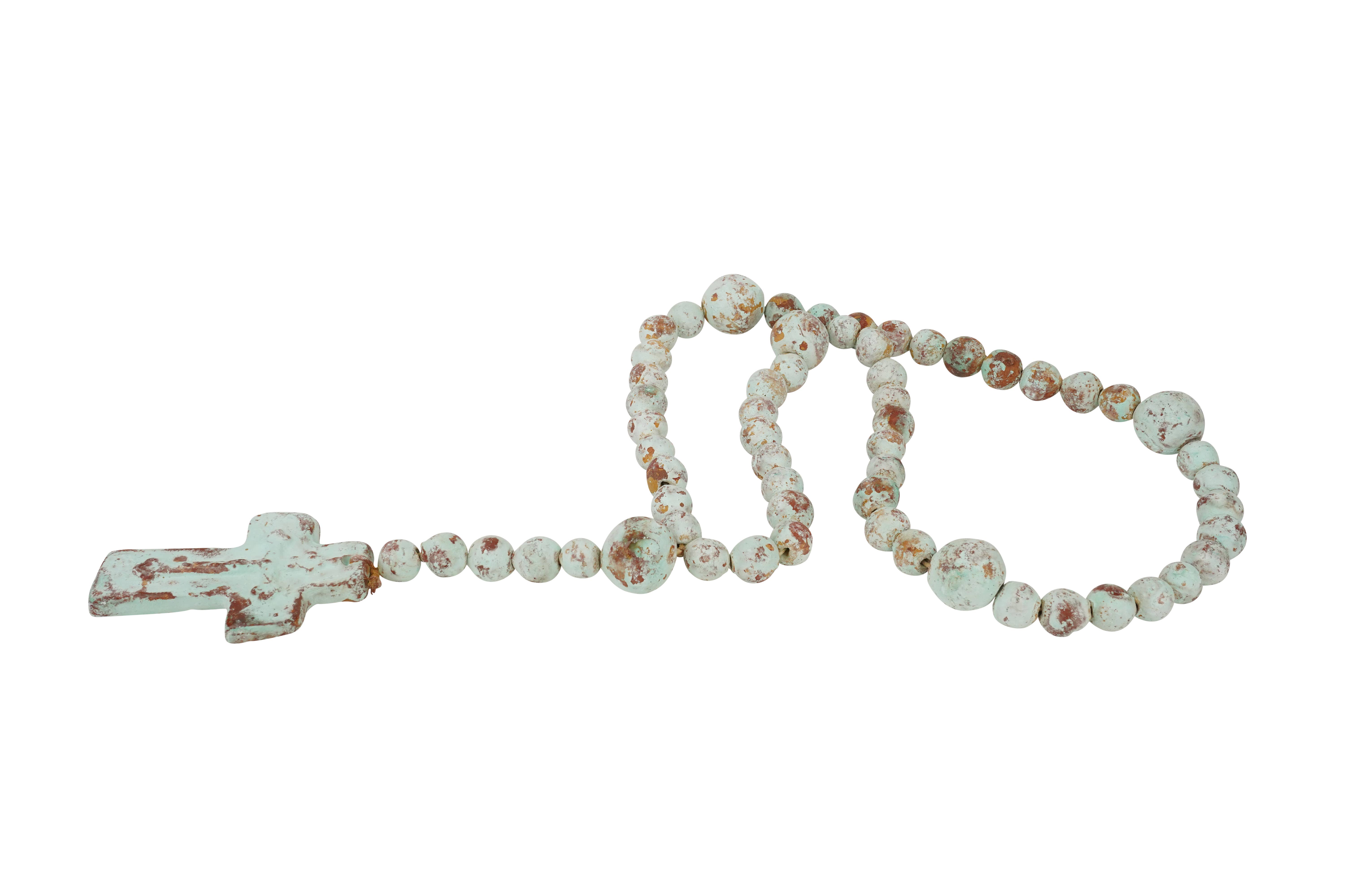 My Amigos Imports - Wholesale Prayer Beads Necklace - Hope Clay Rosary-Beads-Gorgeous-6 Sizes-Handmade-Turquoise22