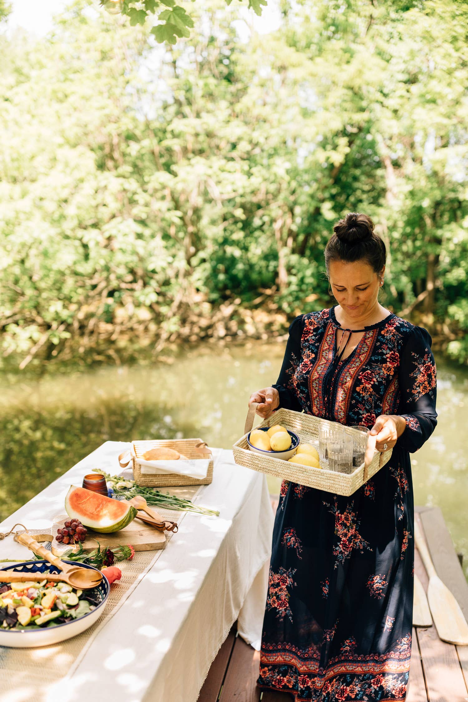 Ten Thousand Villages - Vente Paniers - Panier à poignée rectangle6