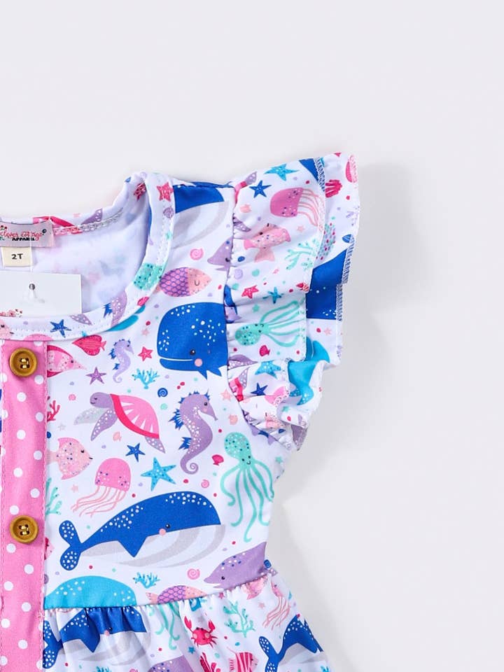 Clover Cottage - Wholesale Dress - Kids - Ocean Tales Girls Dress