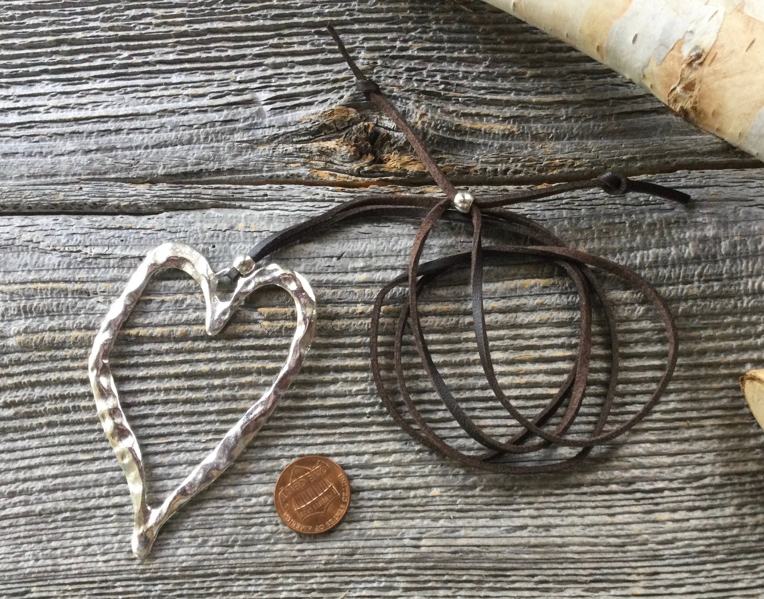 Beautiful Boundaries - Wholesale Pendant/Charm Necklace - Necklace, suede necklace, heart necklace2