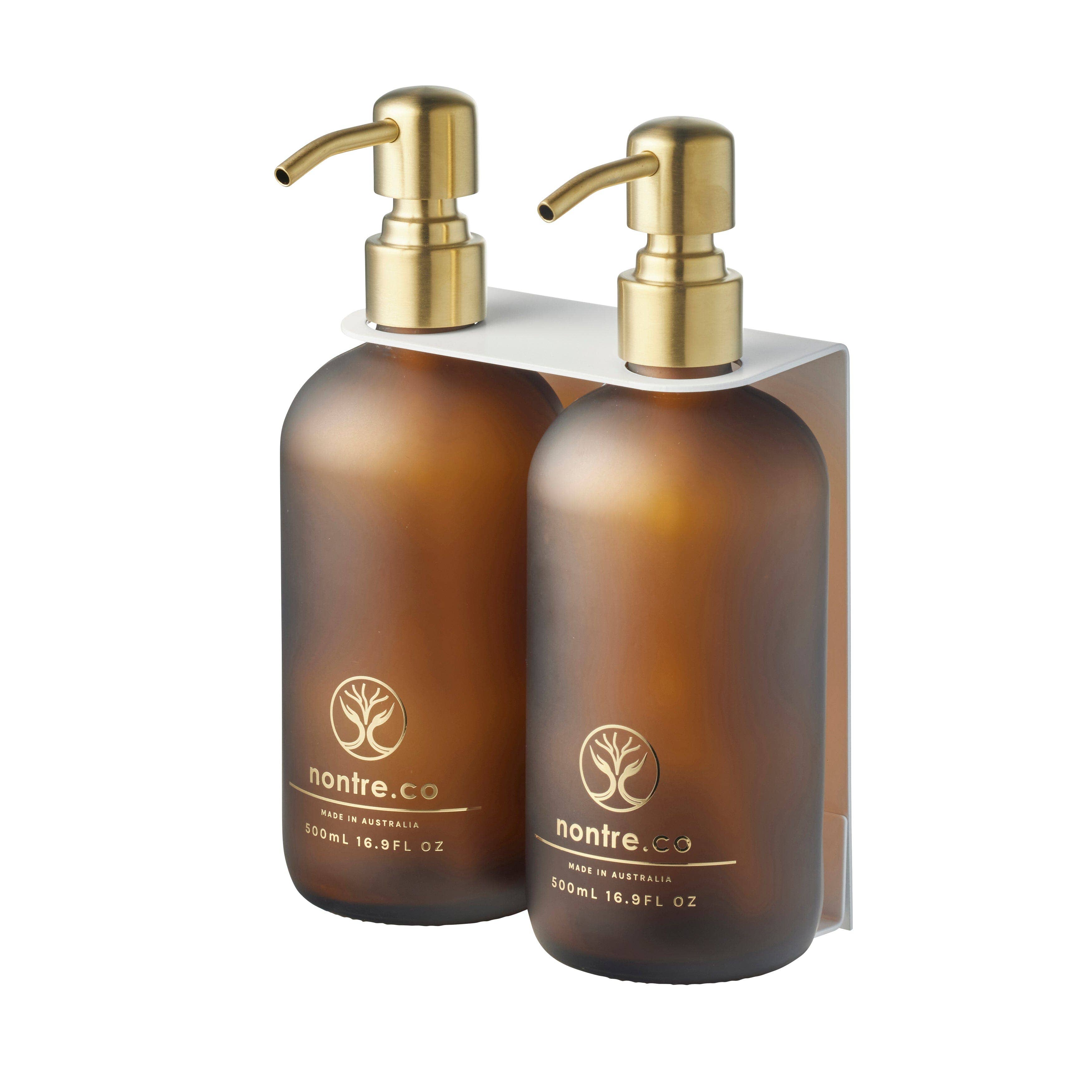 nontre.co - Wholesale Wall-mounted shelf - Nontre Wall Double Bracket for Glass Bottle - Black/White6