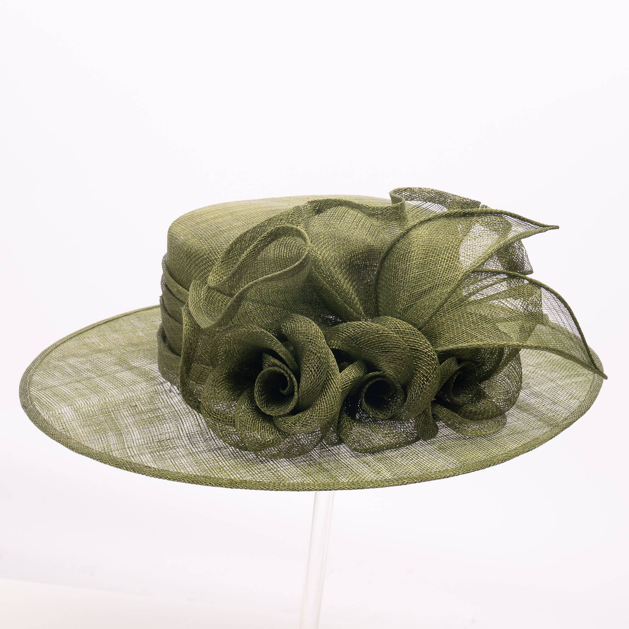 KaKyCo – Großhandel Fascinator – Damen – Gefalteter Rose Sina Hut mit mittlerer Krempe für Damen | 1191603