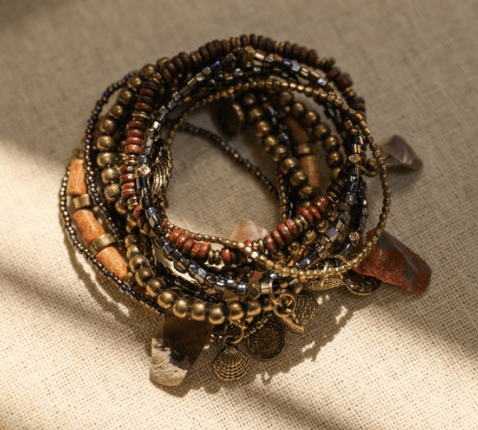Alyda Boho Bracelet Set - Brown for wholesale on Faire1