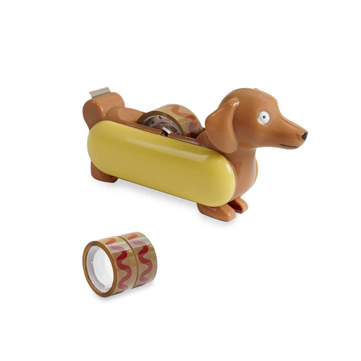 Yobro - Wholesale Tape Dispenser - Hotdog OfficeAccessory Dachshund Tape Dispenser with 4 Tapes