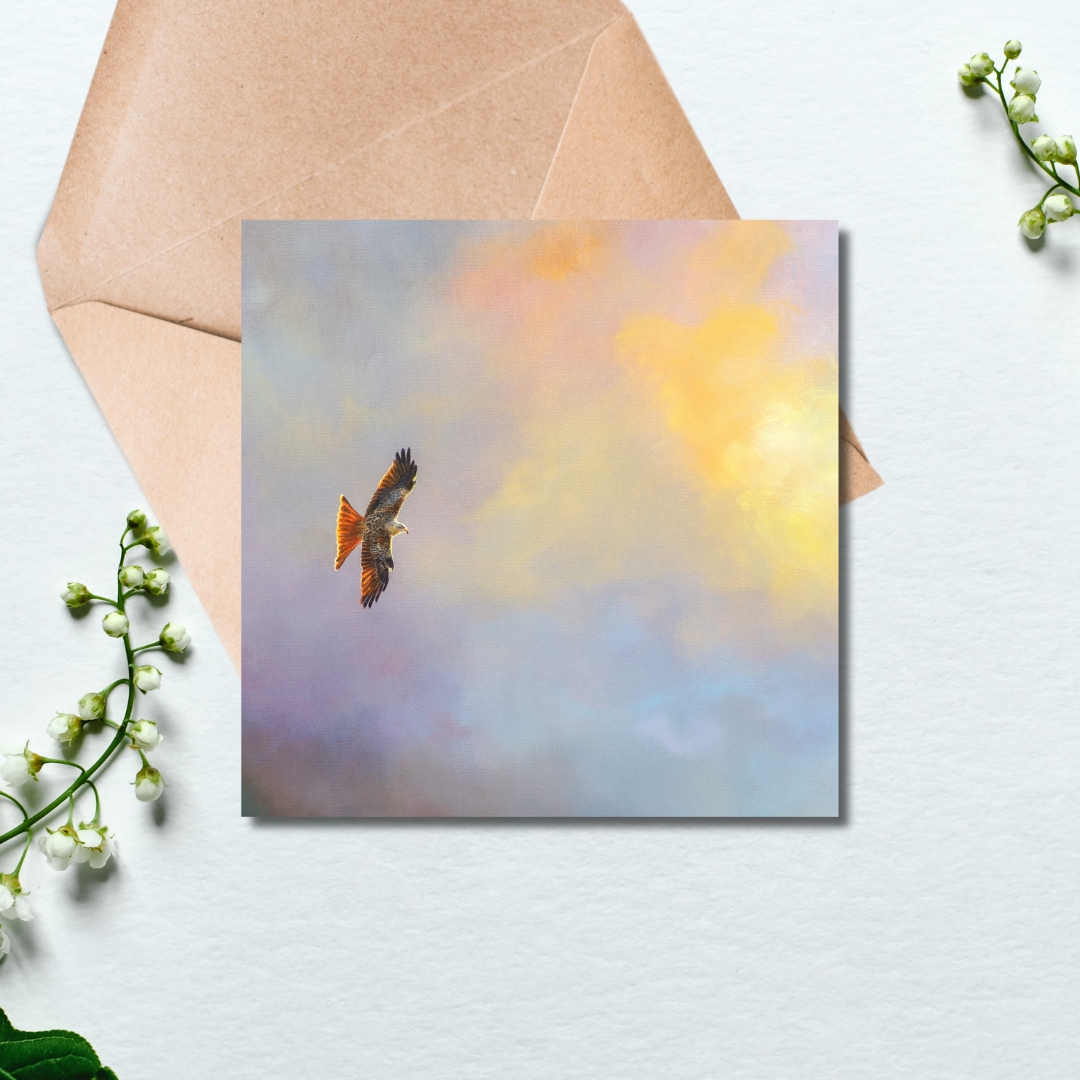 Portrait of Clouds - Wholesale Everyday Greeting Card - Red Kite Greetings Card - Luxury Textured Cardstock1