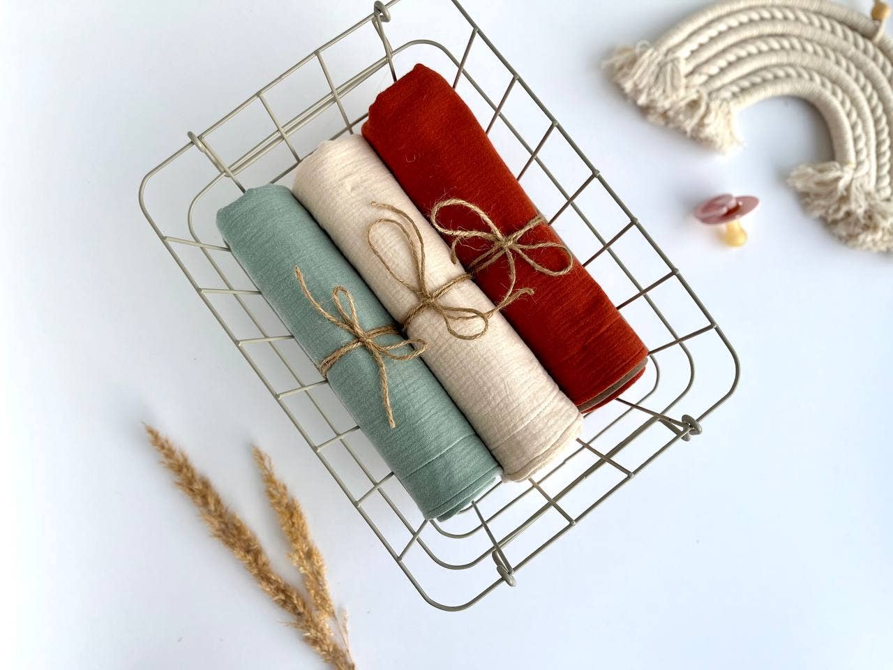 Pastel Baby - Wholesale Changing Mat/Pad - Baby - Baby Muslin Diaper Changing Pad 1 piece - Sage5