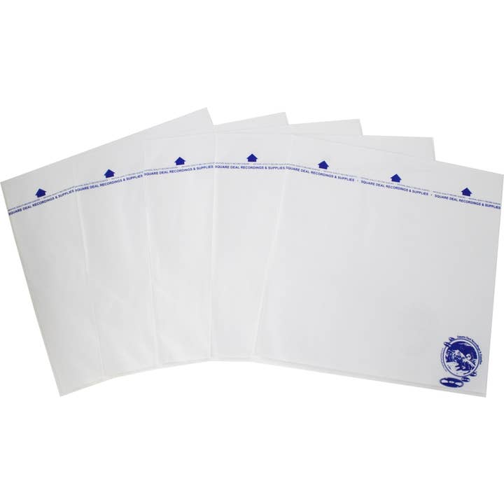 Square Deal Recordings & Supplies - Vendita all'ingrosso Accessori musicali - Buste interne in carta di riso per dischi in vinile LP da 12" per archiviazione.4
