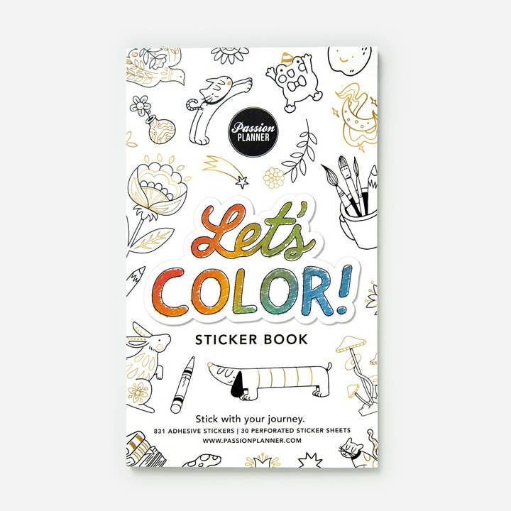 Livre de stickers : Colorions ! pour la vente par Passion Planner