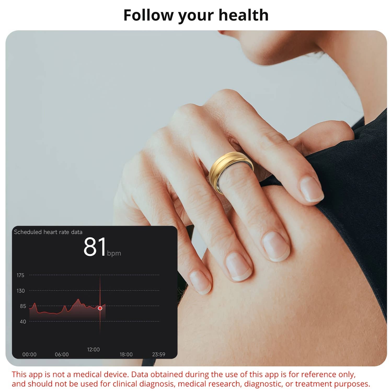 Shop Celino - Vente Équipement de fitness - Smart Fitness Ring Tracker, moniteur de sommeil pour hommes et femmes8