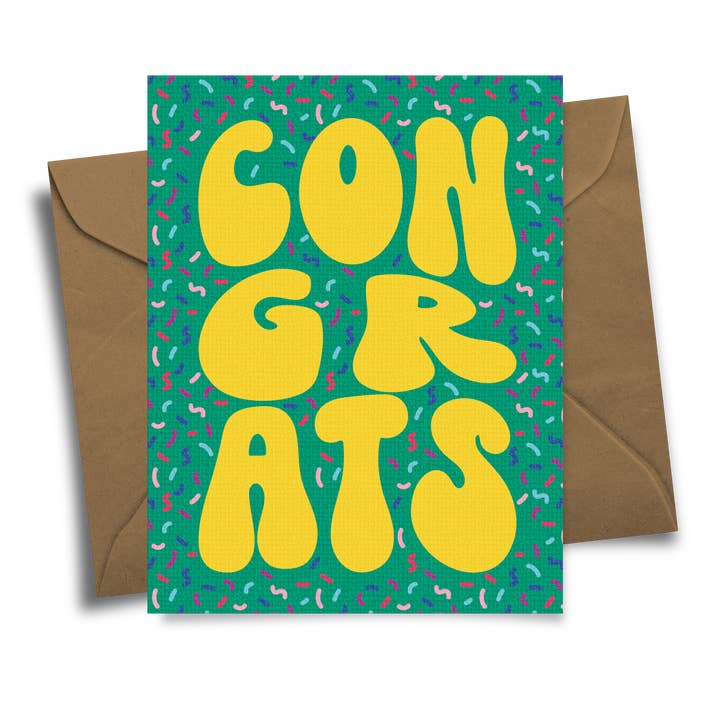 Tillykke! Fed konfetti for engroshandel hos Radical Hearts Print Lab