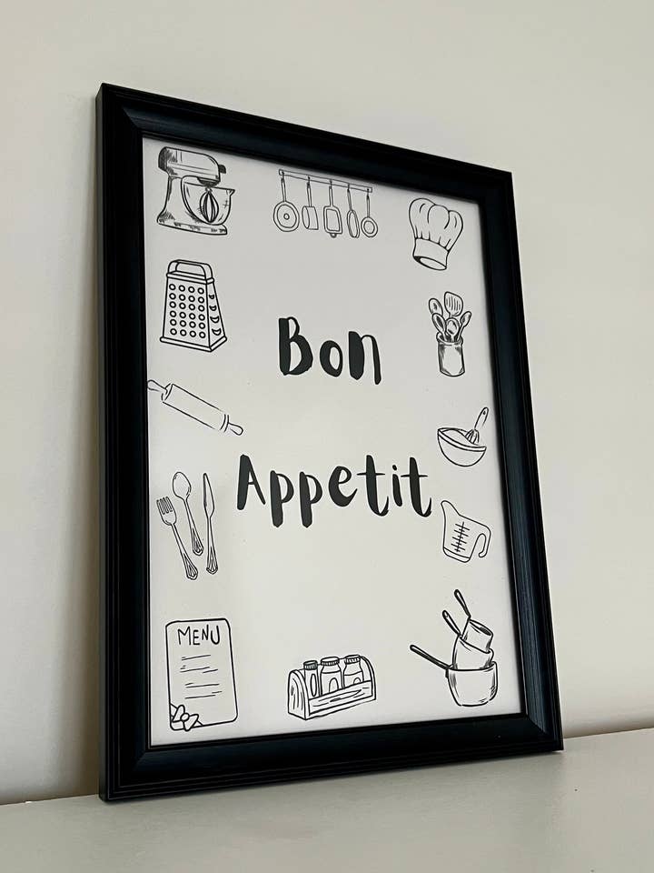 Stampa A4 Bon Appetit per la vendita all'ingrosso da parte di Brain2Brush