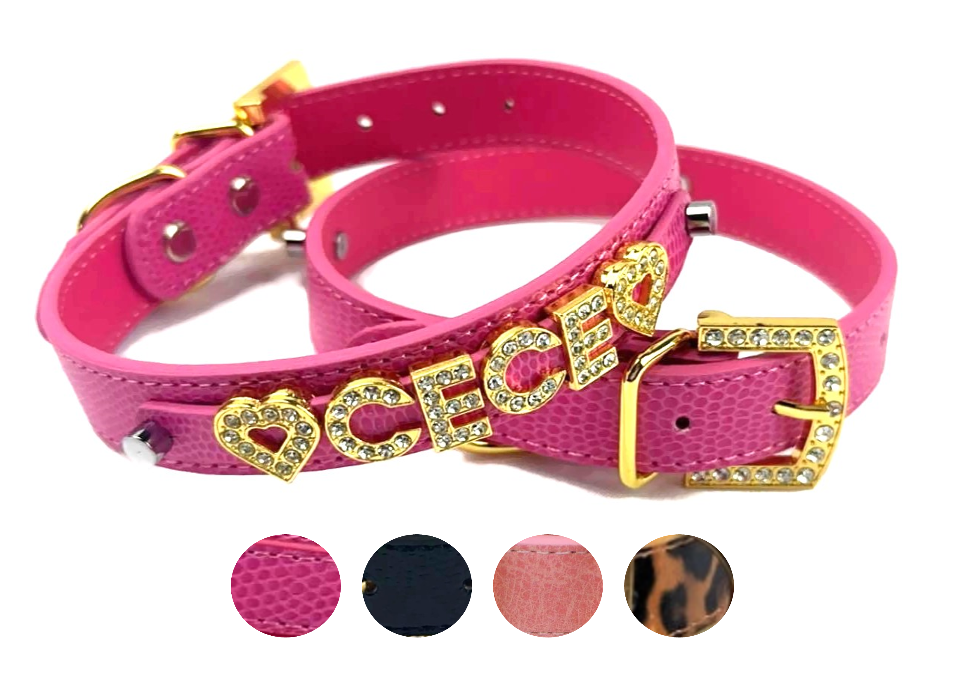 House of FurBaby - Wholesale Pet Collar - Cat/Dog - Personalized Pet Collar | Gold Luxe - 6 color choices16