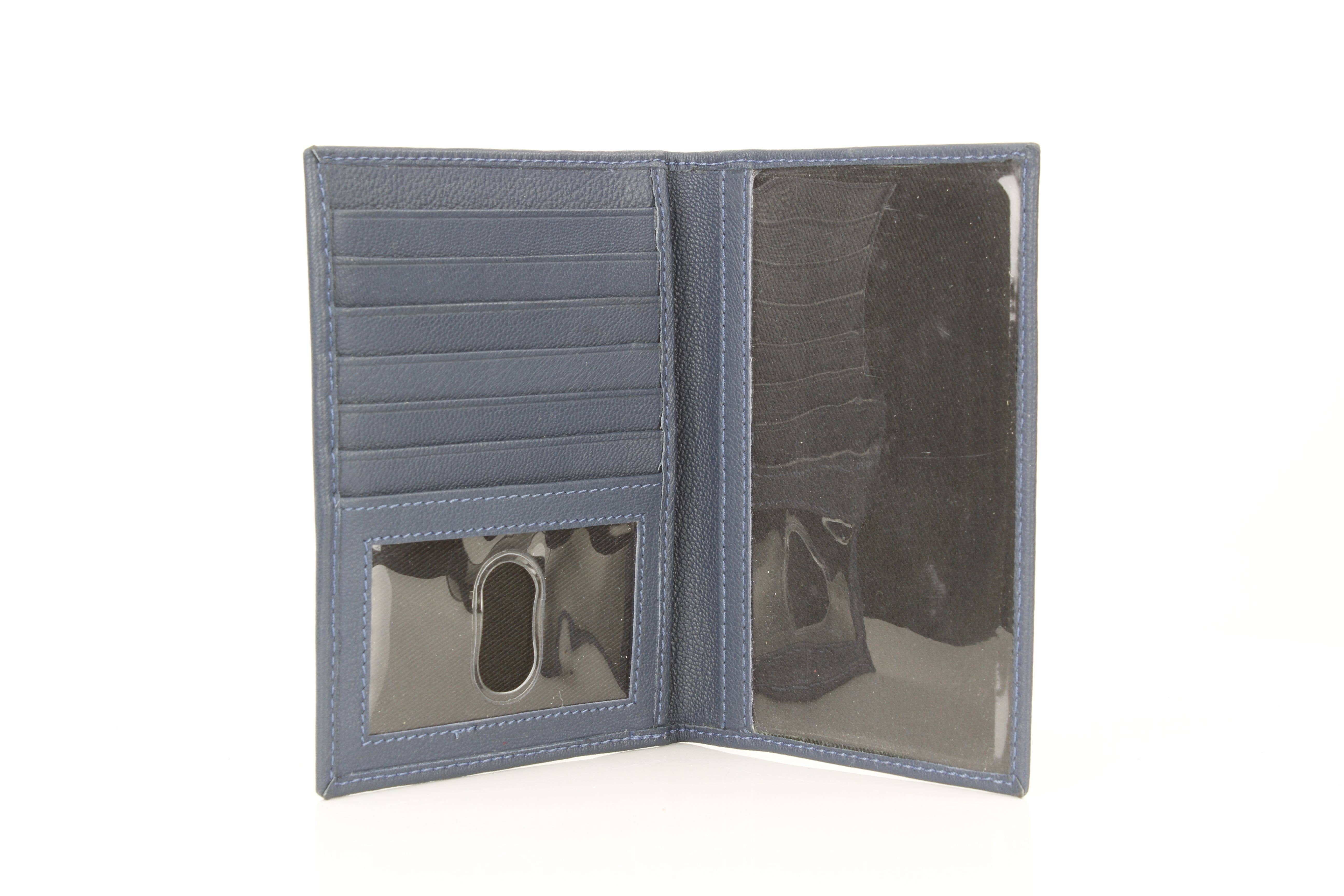 Leather Impressions Inc - Wholesale Passport Case - Unisex - Leather Passport Holder with Card Slots RB LW 21 10055