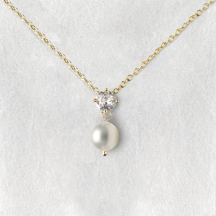 Amandine Jewelry - Wholesale Pendant/Charm Necklace - St. John Pearl Drop Pendant Necklace2