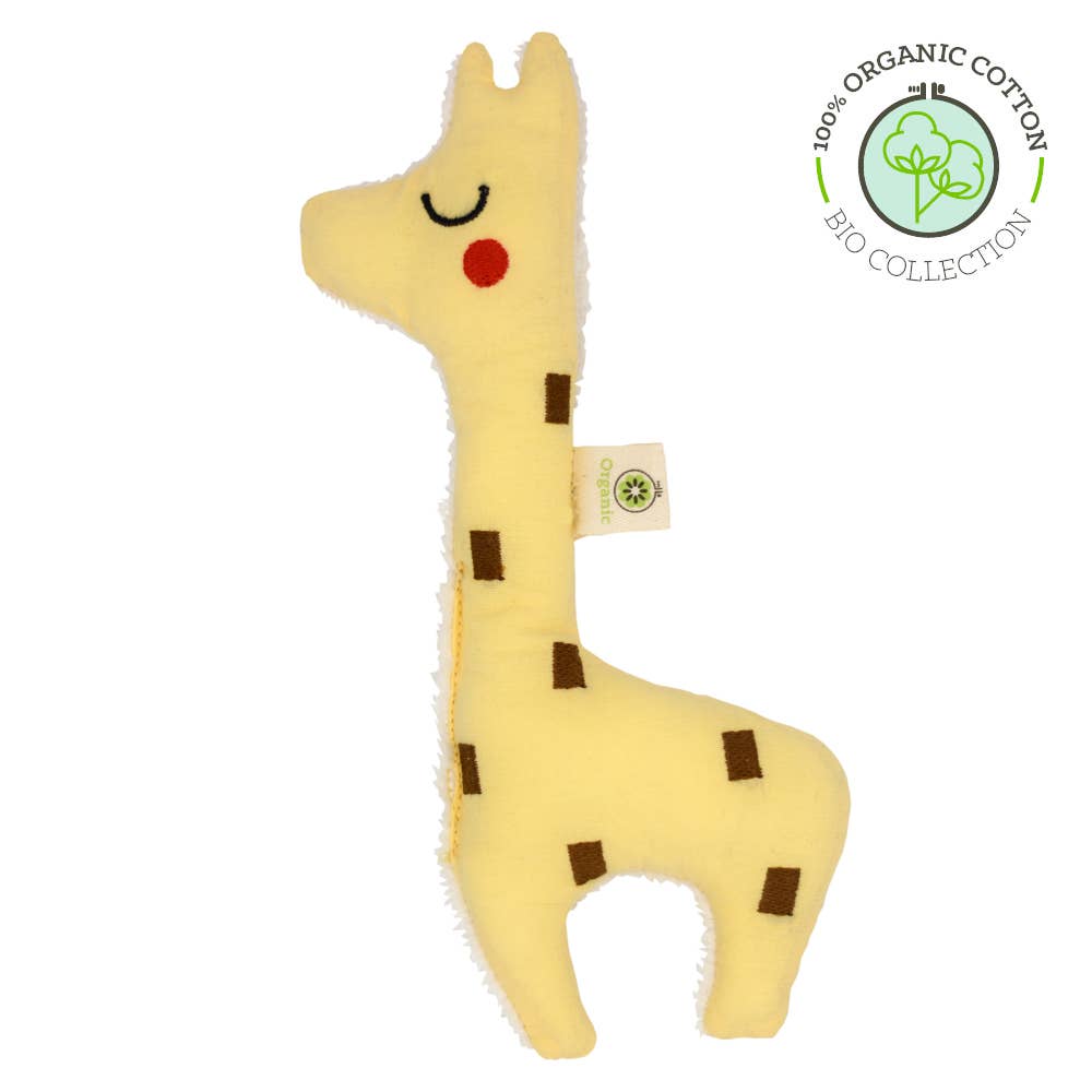 aPunt Barcelona – wholesale Stuffed/plush toy – Kids & baby – BIO Rattle Doll for Baby: GIRAFFE3