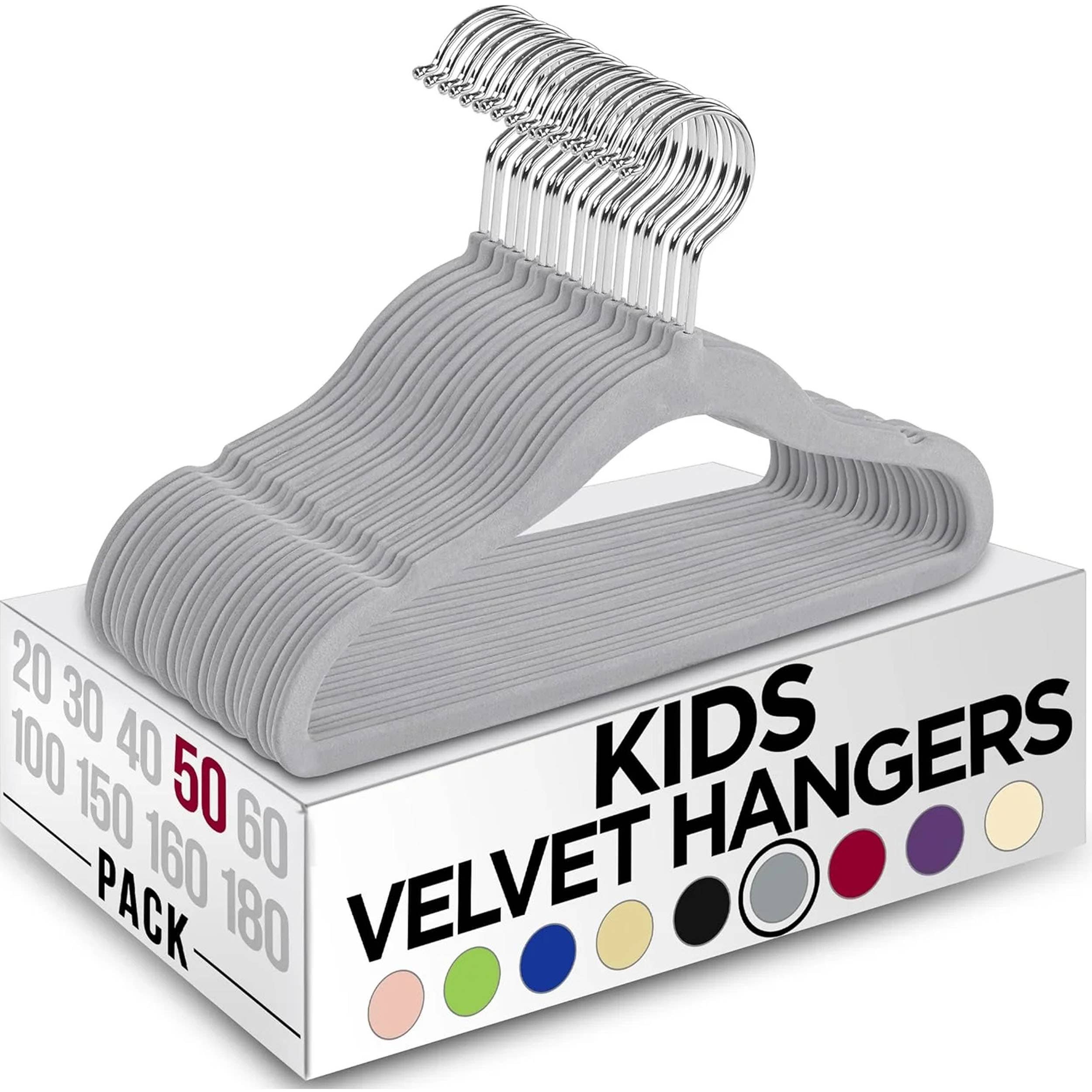 Haaro – wholesale Clothes hangers – Velvet Hangers For Kids1