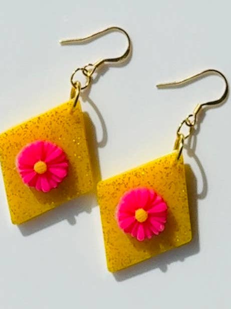 Boucles d'oreilles du Chemin de briques jaunes pour la vente par Soderena Designs