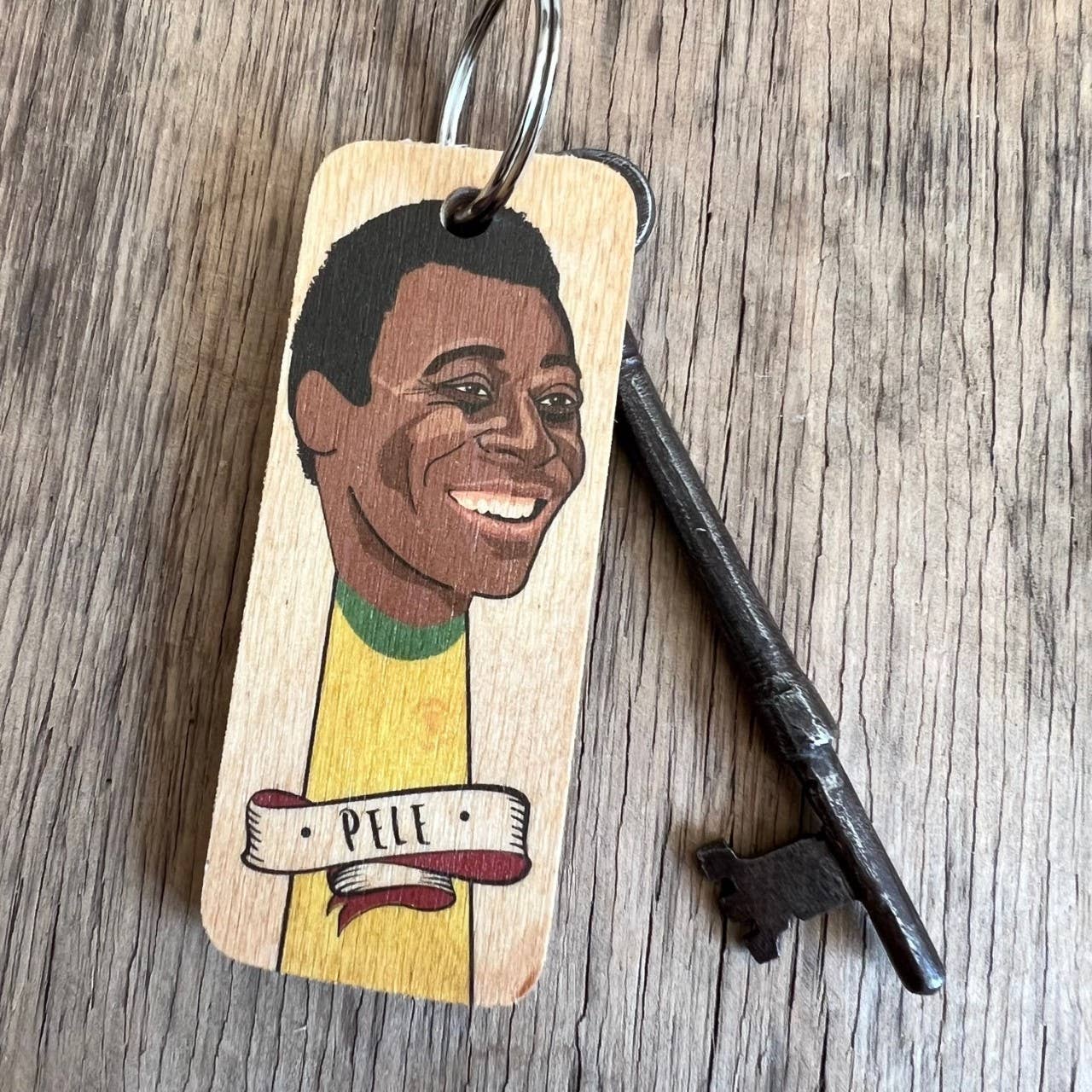 Wotmalike – wholesale Keychain – Unisex – Pele Character Wooden Keyring - RWKR10