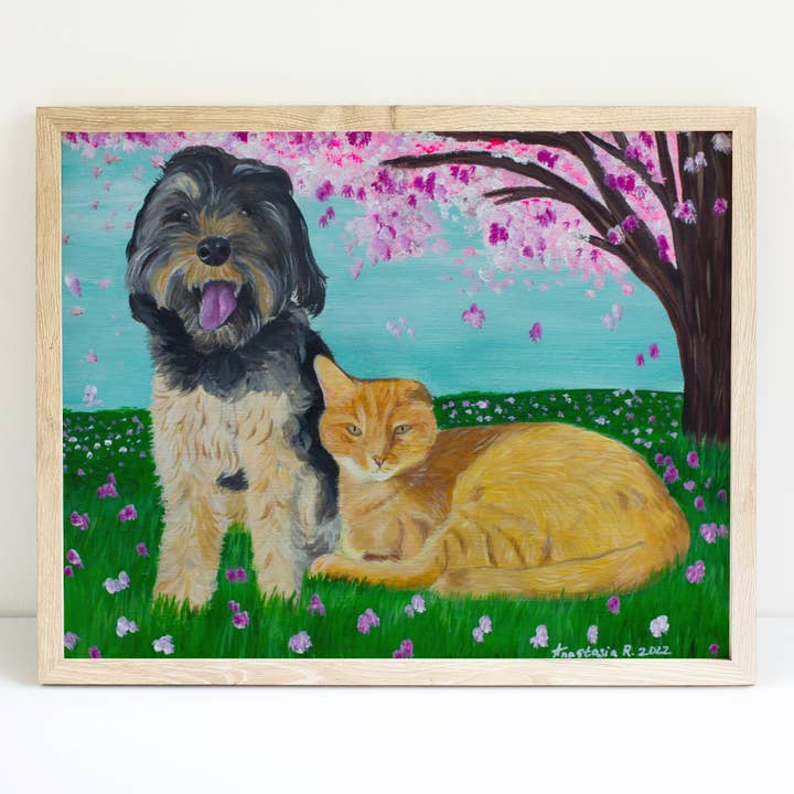 Impression d'art Amis Raj et Joey pour la vente par MeerCatArt