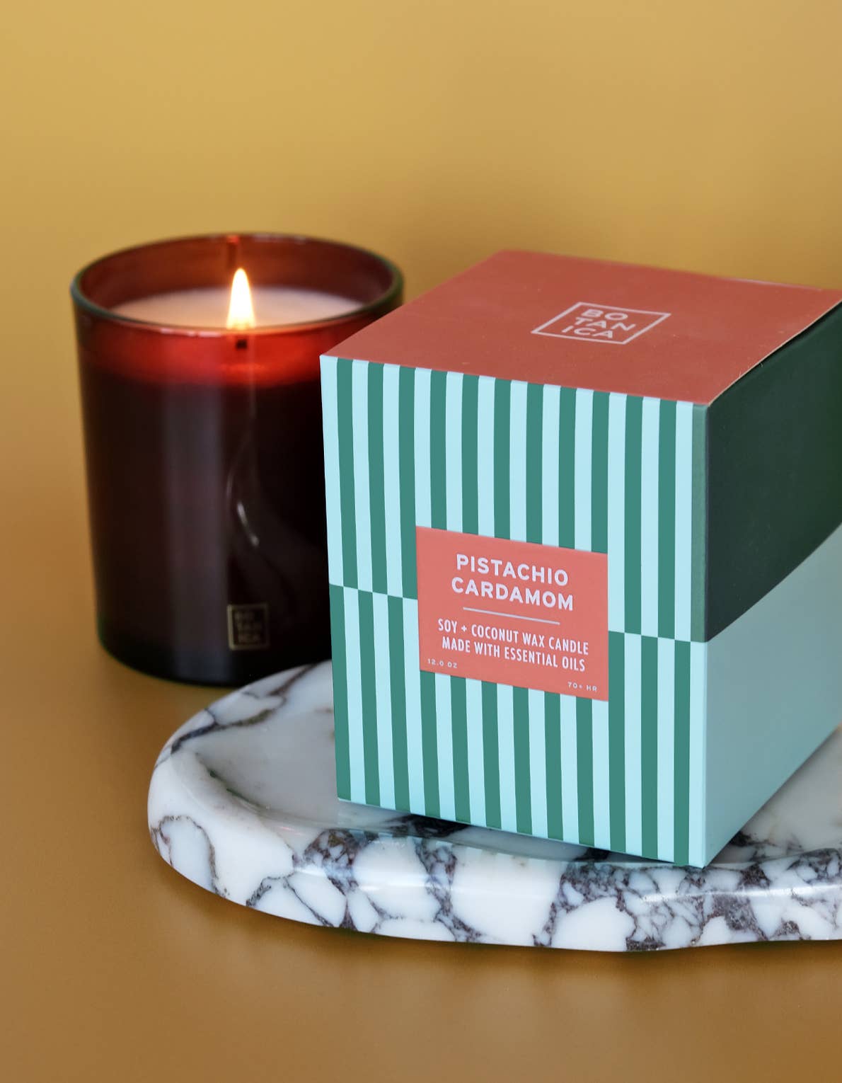 BOTANICA - Wholesale Jar/Filled Candle - Essentials: Pistachio + Cardamom Candle  | 12 oz. 1