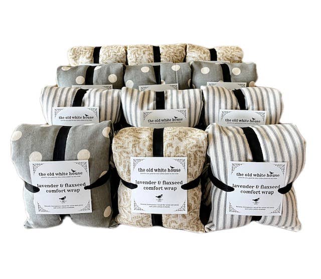 The Old White House - Wholesale Hot/Cold Compress - Custom Lavender & Flaxseed Comfort Wraps with Cover2