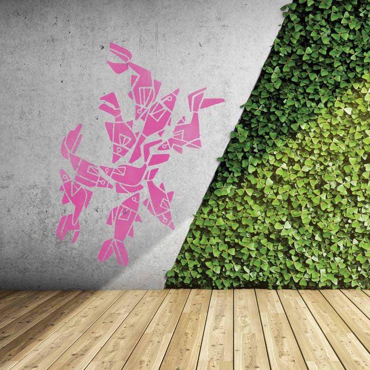 Sjabloon Muurpainting Aquarium for wholesale by Wunderwall