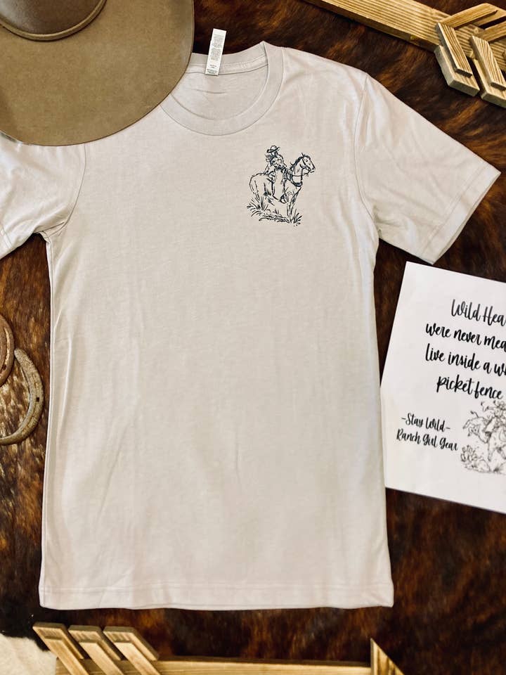 T-shirt con grafica western Be A Cowgirl per la vendita all'ingrosso da parte di Ranch Girl Gear