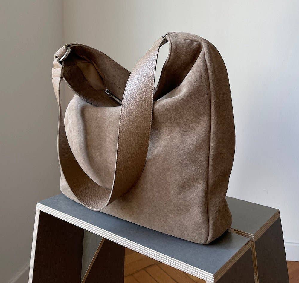 TIEFENBACHER LEHMANN - Wholesale Shoulder Bag - Women's - SHOPPING BAG mocha mousse - light gold2